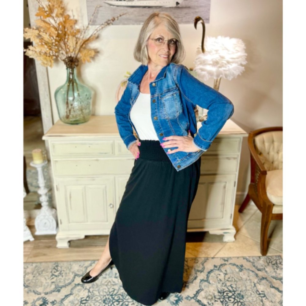 Charlene Maxi Skirt - Black
